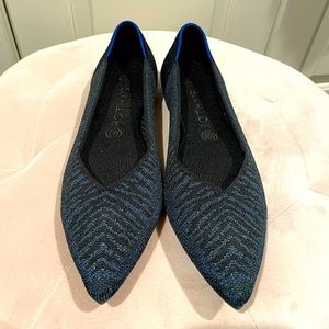 Rothy’s midnight metallic points size 10